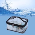 thumbnail image 2 of Portable Clear Makeup Bag Zipper Waterproof Transparent Travel Storage Pouch Cosmetic Toiletry Bag With Handle, 2 of 8