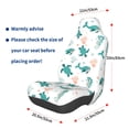 thumbnail image 3 of Wukai Turtles And Seahorses Full Set Car Seat Covers with Soft Padding Universal Auto Front Seats Protector and Cushion Mat, 3 of 5