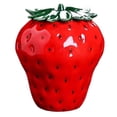 thumbnail image 1 of Pot à Bonbons à la Fraise avec Couvercle, Pot à Biscuits en Céramique, Mignon Vase à Fleurs, Boîte de Rangement pour Aliments, 1 of 8