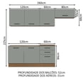 thumbnail image 4 of Cocina Integral Completa Modular Madesa Agata 260cm MG 02, 4 of 5