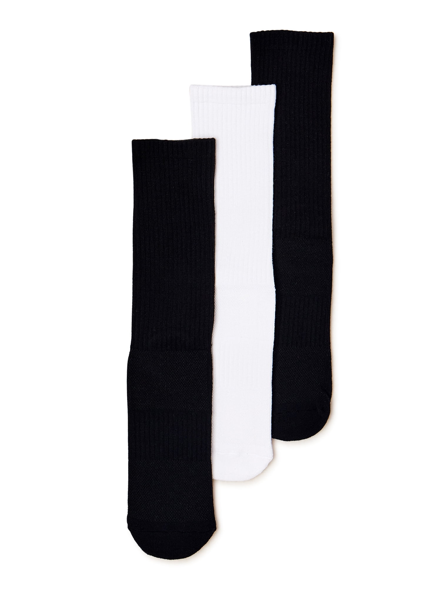 Pair of Thieves Blackout/Whiteout Men's Cushioned Crew Socks, 3-Pack
