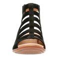 thumbnail image 5 of clarks women's valarie shelly heeled sandal, black nubuck, 8 medium us, 5 of 8