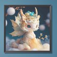 thumbnail image 3 of Pintura de diamante 5D DIY taladro redondo completo Kit de dragón decoración del hogar arte artesanal, 3 of 9