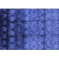 thumbnail image 1 of Ahgly Company Machine Washable Indoor Rectangle Oriental Blue Industrial Area Rugs, 7' x 10', 1 of 4
