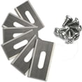 thumbnail image 1 of 30 Uds cuchillas para cortacésped con hoja de acero inoxidable de doble filo 30 Uds cuchillas para cortacésped inteligentes de acero inoxidable, 1 of 5