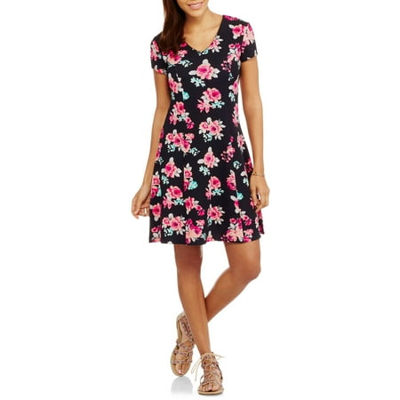 no boundaries juniors fit flare skater dress w lace no boundaries juniors fit flare skater dress w lace