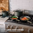 thumbnail image 2 of Thyme & Table 12-Piece Ceramic Non-Stick Cookware Set Granite Collection - Moss, 2 of 14