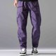 thumbnail image 2 of Pantalones con Cremallera Bolsillos Hombres Sueltos Casual Múltiples Bolsillos con Cordón Pantalones Deportivos de Cintura Elástica, 2 of 9