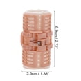 thumbnail image 4 of Unique Bargains 3 Pcs Rouleau de Cheveux Volumisant Pratique Sans Chaleur pour Femmes 2.72"x1.38 Pouces Rose Blanc, 4 of 4