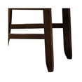 thumbnail image 2 of Faux Leather Upholstered Wooden Side Chair with Ladder Back Design, Brown- Saltoro Sherpi, 2 of 3