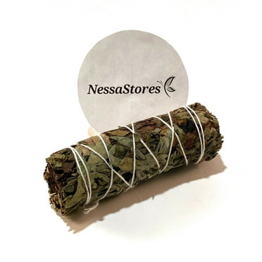 NESSASTORES- Yerba Santa   Mugwort Smudge Incense 4" Bundle #JC-170 (1 pc)