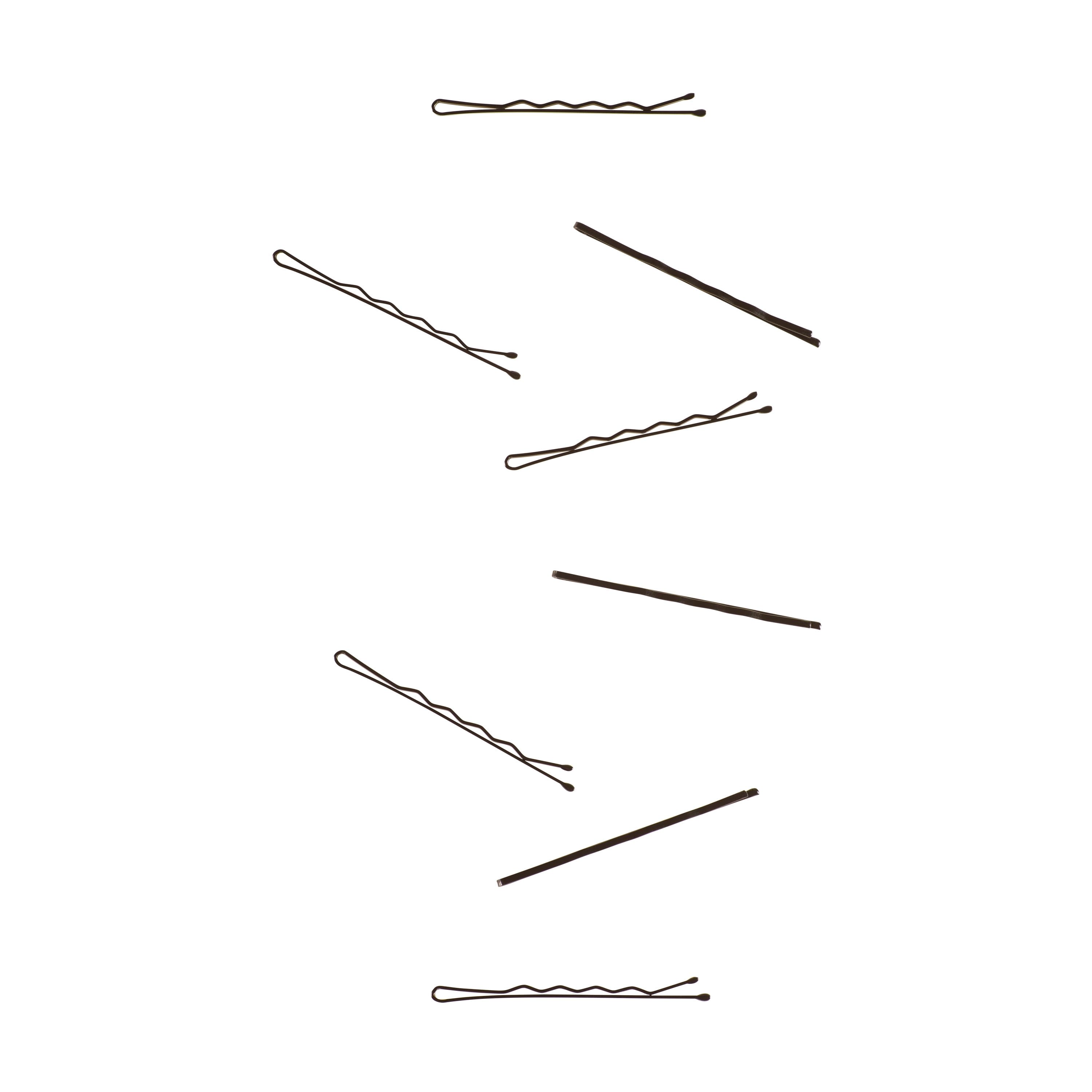 (6 pack) Goody Bobby Pins, Slide Proof Grip, Secure Hold Hair Pins, for All Ages, Black, 90 Ct