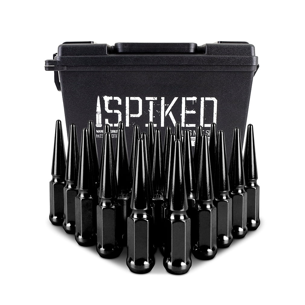 mix　12袋 Mishimoto Spiked Lug Nuts, M12x1.5, 24-PC Set, Red - Walmart.com