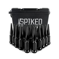 Mishimoto Spiked Lug Nuts, M12x1.5, 24-PC Set, Black