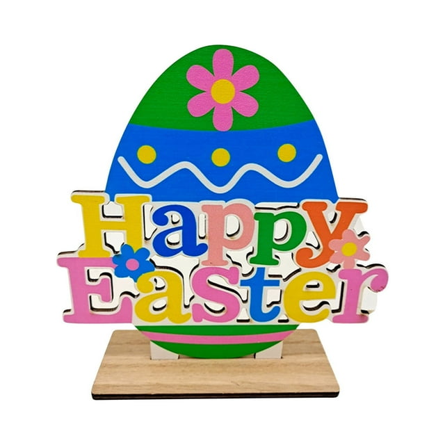 Cheapark Easter Crafts Bunny Wooden Desktop Decorations Party Crafts