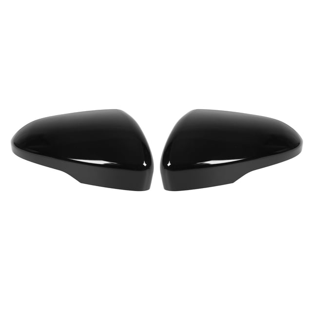 2 Pcs Car Rear View Mirror Cover Exterior Wing Mirror Protective Cap Replacement for Ford Fusion Glossy Black