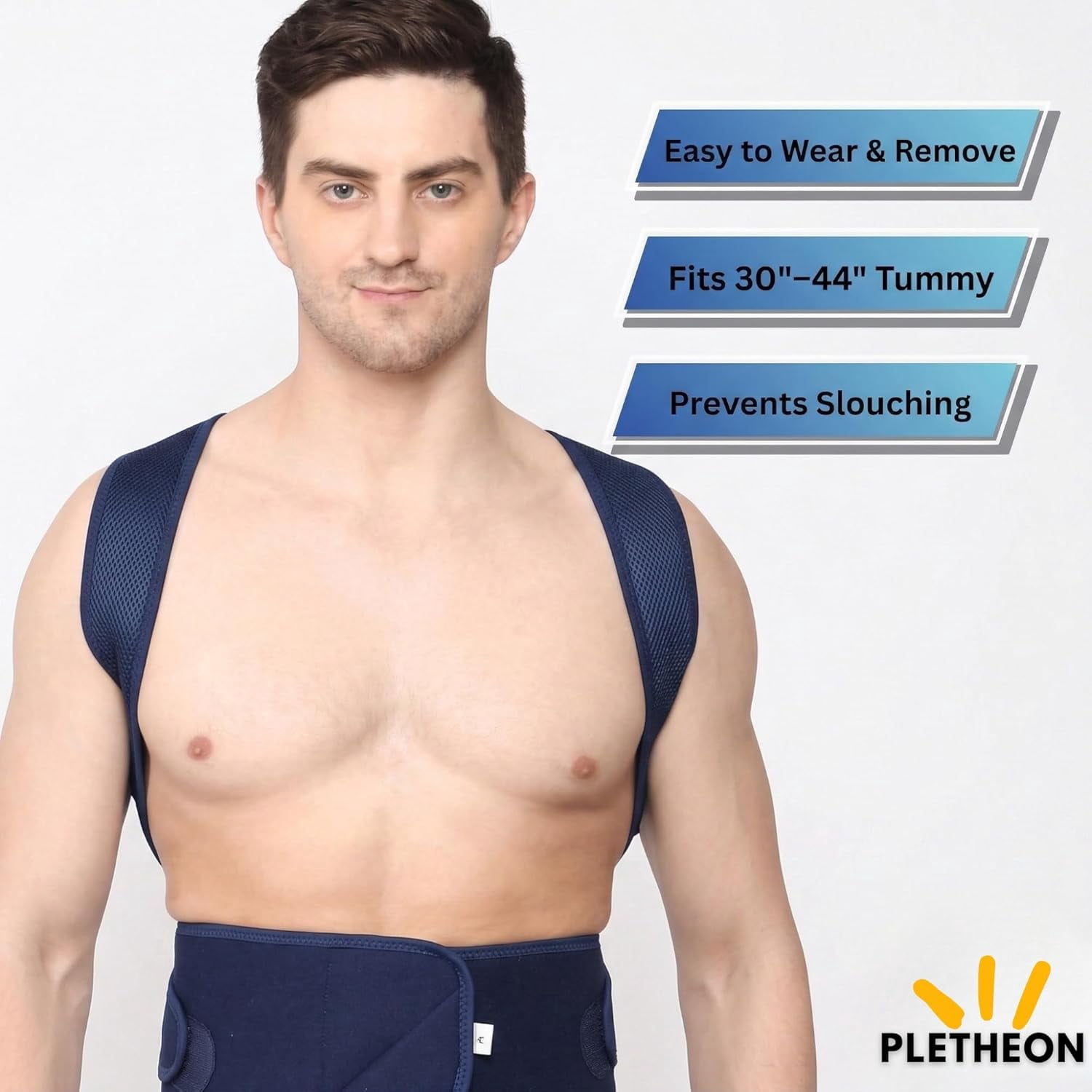 Adjustable Posture Corrector Belt for Men and Women Back Support Brace for Spine Alignment, Pain Relief & Shoulder Correction