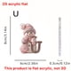 thumbnail image 3 of 26 English Letter Christmas Ornament Christmas Tree Decoration 2D Acrylic Decoration Car Rearview Mirror Ornament, 3 of 5