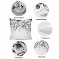 thumbnail image 6 of Throw Pillow Covers, Grey Tulip Eucalyptus Decorative Throw Pillow Covers 18x18 Inch, Spring Summer Botanical Floral Chic Square Linen Pillow Cases for Couch/Living Room/Sofa, 6 of 9