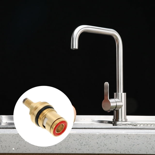 FUTUREORYY Durable Copper Faucet Core for Bathroom Hot Cold Water Replacement Tap Accessories