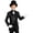 Black, variant on Boys Magician Tuxedo Sequin Tailcoat Jacket with Bow Tie Hat Gloves and Magic Wand 5pcs Black 6