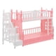 thumbnail image 5 of ColoMX Muebles para casa de muñecas, litera en miniatura, simulación de litera pequeña, modelo de muñeca, litera con escalera, 5 of 8