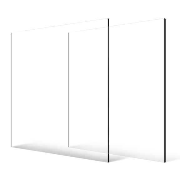 DIY Plexiglass Sheet (2-Pack, 24"x36", 1/4" Thick, Easy to Cut for Projects)