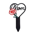 thumbnail image 2 of Grave Decorations for Cemetery Memorial Stake with Red Rose | Sympathy Gift and Remembrance Gift for Loss of Mom | Metal Yard Art for Cemetery Lawn | Outdoor Garden Decor 1 Piece, 2 of 8