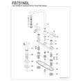 thumbnail image 3 of Kingston FB751NDL NuvoFusion Two-Handle 4-Hole 8" Centerset Kitchen Faucet with Side Sprayer in Polished Chrome, 3 of 4