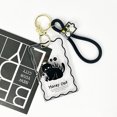 thumbnail image 4 of Transparent Acrylic Black Cat ID Badge Holder 3 inch Photo Case Students Photo Keychain Idol Small Card Protective Case, 4 of 4