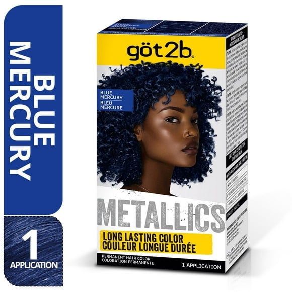 Got2b Metallic Permanent Hair Color M67 Blue Mercury