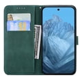 thumbnail image 4 of For Google Pixel 10 Pro XL , Pixel 9 Pro XL 6.8" Large Butterfly Pattern Embossed Strong Magnetic Attachment/Closure, Card Slots/Pocket, PU Leather Flip Wallet Case ﻿,Green, 4 of 7