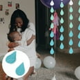 thumbnail image 2 of SHISUYAN 4 Strings of Wedding Party Baby Shower Decorative Raindrops Banner Party Layout Banner Decor, 2 of 8
