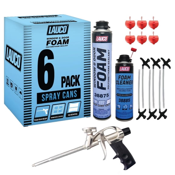 Spray Foam Insulation Kit, Expanding Foam Sealant, Spray Insulation Foam, Closed Cell Spray Foam, Wall Insulation Spray Foam Kit , High Density Spray Foam (Insulation Foam Kit, 6 Pack) 38875