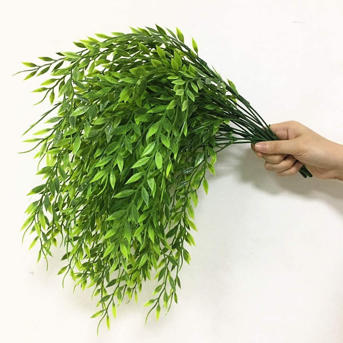 MAMOWEAR Artificial Weeping Willow, Fake Hanging Vine Faux Ivy Plants Greenery Leaves Garland UV Resistant for Home Indoor Outdoor Garden Door Wall Décor