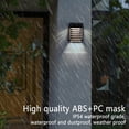 thumbnail image 3 of Bewildely Luz de pared solar IP54 Atmósferas impermeables Lámpara de brillo Herramienta de iluminación de paisaje de jardín para Patio Park Street Iluminación y accesorios Tipo 2 Bewildely HA072977-03, 3 of 6