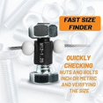 thumbnail image 2 of 44Pcs Nut and Bolt Thread Checker-Thread Checker Standard and Metric, 2 of 5
