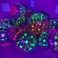 thumbnail image 4 of 100 piezas de mini globos fluorescentes de lunares reactivos a la luz negra para fiestas, 4 of 5