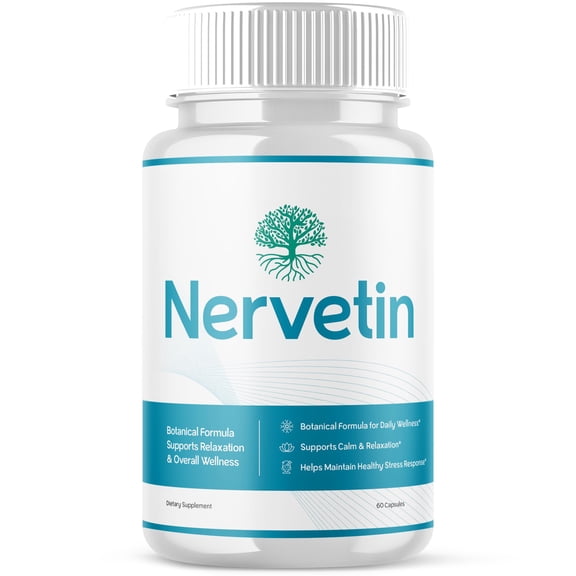 Nervetin Advanced Nerve Health Support Pills Natural Vitamin Supplement 60 Capsules