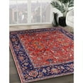 thumbnail image 3 of Ahgly Company Machine Washable Indoor Rectangle Industrial Modern Rose Dust Purple Area Rugs, 2' x 3', 3 of 7