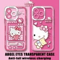 thumbnail image 2 of Cartoon Hello Kitty Hot Funny Phone Case For iPhone 15 14 13 12 11 Mini Pro Max X XR XSMax 7 8 Plus SE20 Transparent Cover TSY-15G0116TSA9 For iPhone 15 ProMax, 2 of 6