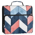 thumbnail image 5 of FORMRS Zipper Binder with Shoulder Strap 2-inch Ring 500 Sheet Capacity File Bag, Blue Geometric, 5 of 5