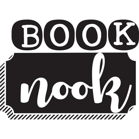 Reading Book Nook Wall Decal - Great for Library, School, Elemtery Teachers, Family Room Nook, Classrooms| Vinyl Sticker Reading Corner / Decal For Home Decor - 20"x14"