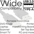 thumbnail image 7 of Cmple - USB to USB Cable 3ft USB A to A Male to Male USB 2.0 Cable Data Transfer USB Cord for Laptop, PC, USB Hub, Hard Drive, Laptop Cooler - Black, 7 of 7