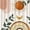 Orange, variant on Dznils Abstract Boho Fabric Shower Curtain and Rug Set, 16pc Modern Bathroom Sets, Orange, 72" x 72"