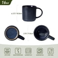 thumbnail image 2 of Famiware 6 Pieces Stoneware 16oz Mug Set, Nebulas Blue, 2 of 6