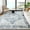 Blue, variant on Amada 8x10 Area Rugs, Non-Slip Washable Rug with Low Profile, Durable Bound Edge, Soft Large Vintage Rug for Living Room, Bedroom, Dinning Room, Home Office,Silver Gray