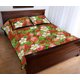 thumbnail image 3 of Juego de cama acolchado con estampado de flores de hojas de fresa, 3 of 5