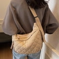 thumbnail image 5 of gcong Stylish Winter Quilted Messenger Bag Casual Tote With Puffy Padding For Daily Crossbody Shoulder Purse, 5 of 5