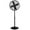 Black, variant on Costway 16" Standing Pedestal Fan with 3 Speed Settings Carrying Handle Aluminum Blades Black